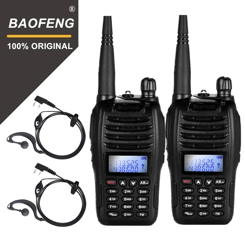 Портативная рация BaoFeng BF B6 2 шт. Двухдиапазонная UV VHF/UHF 5 Вт FM радио