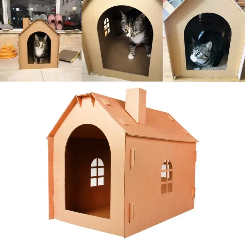 

Pet Cat Furniture Scratcher Kitten Cat Sleeping House Bed Grinding Claw Toy