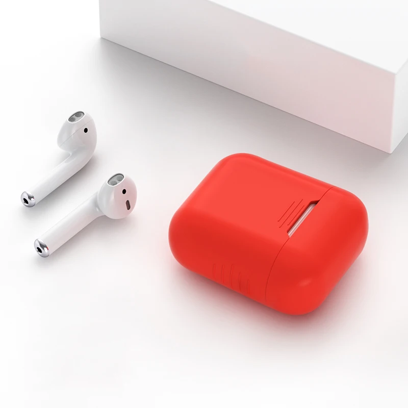 Case For Airpods Силиконовый чехол для Apple Airpods для Air Pods чехол s для Airpods Pro Bluetooth наушники кожаный чехол для наушников Аксессуары - Цвет: Case For Airpods