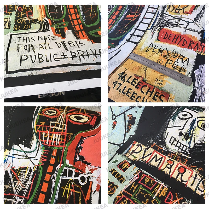 Абстрактная Картина на холсте с изображением птиц денег и граффити | Дом сад