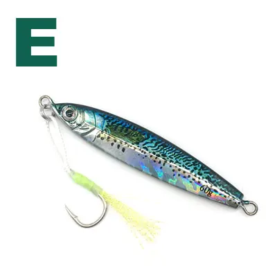 New DRAGER Metal Cast Jig Spoon20G 35G 60G Shore Casting Jigging Lead Fish Sea Bass Fishing Lure Artificial Bait Tackle - Цвет: E