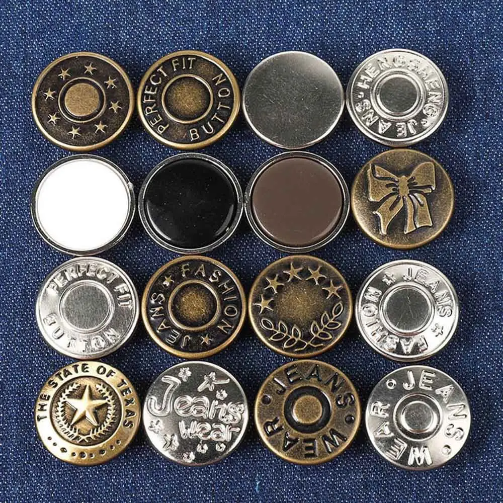 Регулируемые съемные джинсовые пуговицы шпильки для брюк уменьшающие талию из