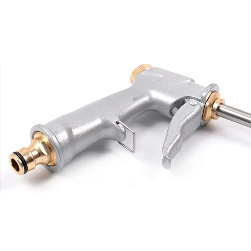 

High Pressure Water Gun Brass Nozzle Hose Pipe Car Wash Garden Watering Sprayer