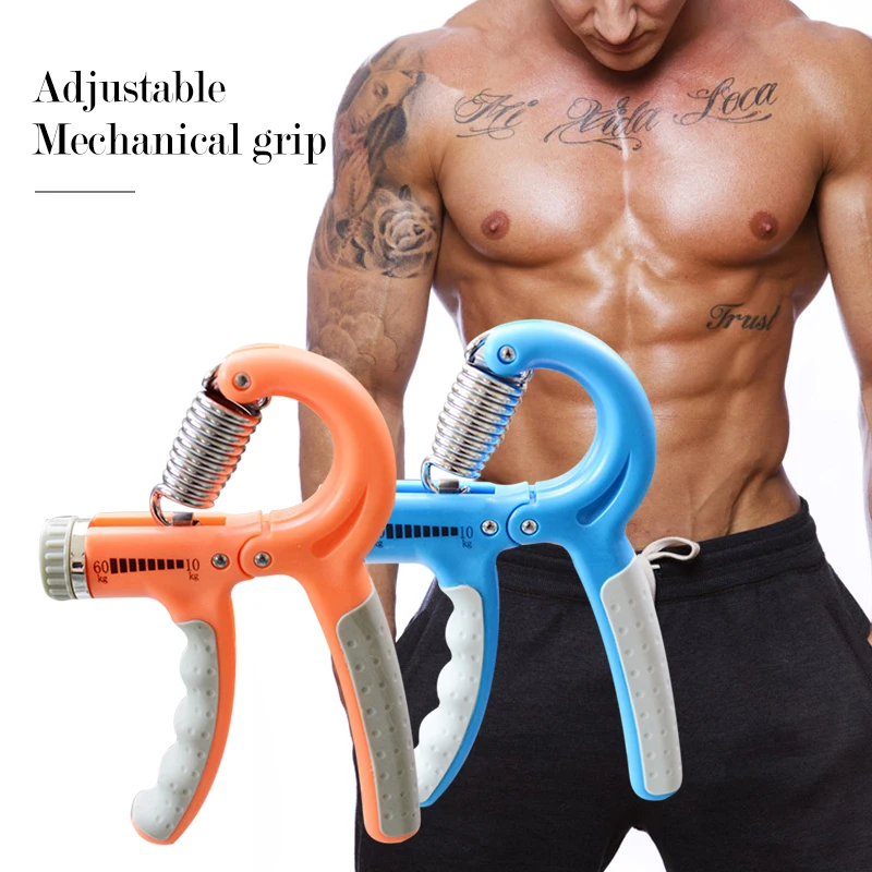

Adjustable R-Shape Hand Grips Hand Strengthener Muscle Strength Exercise Power Training Gripper Finger Pinch Carpal Expander