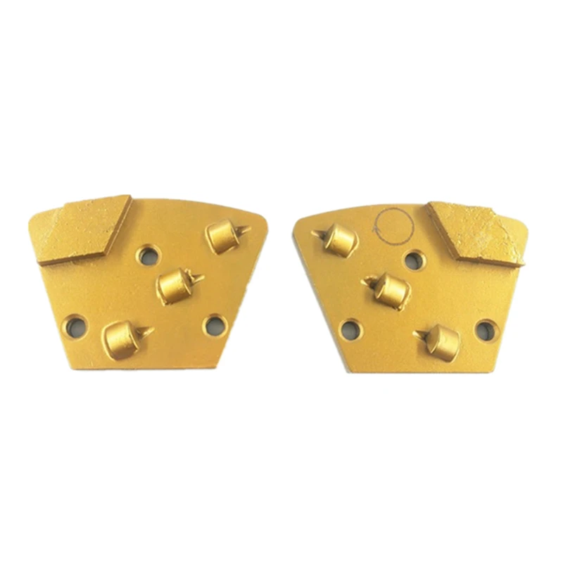 Top Qaulity  Rhombus Segments Three Quarter PCD Grinding Shoes Grinding Plate for Removing Mastic and Thicker Epoxy 12PCS