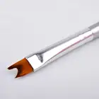 Ручка для дизайна ногтей, мягкая, улыбающаяся линия, деревянная, в форме полумесяца, маникюрная кисть для ногтей, аксессуары художественные инструменты для ногтей