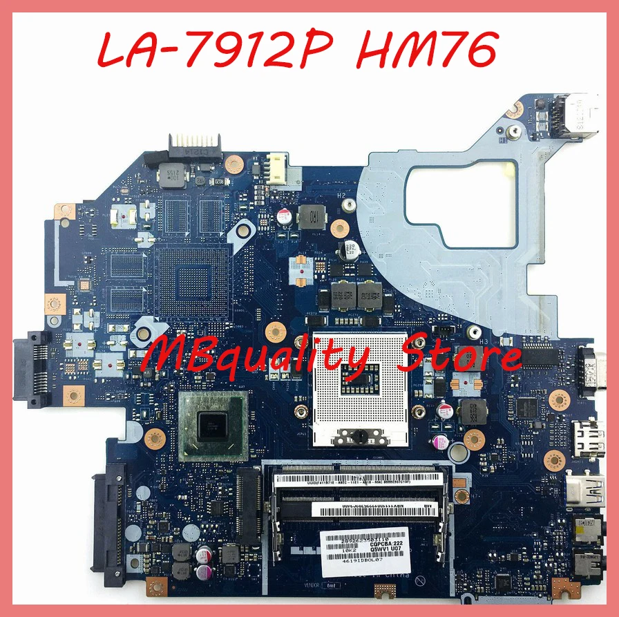 Q5WVH LA-7912P поддержка i3 i5 для ACER E1-531 V3-571 E1-571G V3-571G материнская плата ноутбука HM76 DDR3 |