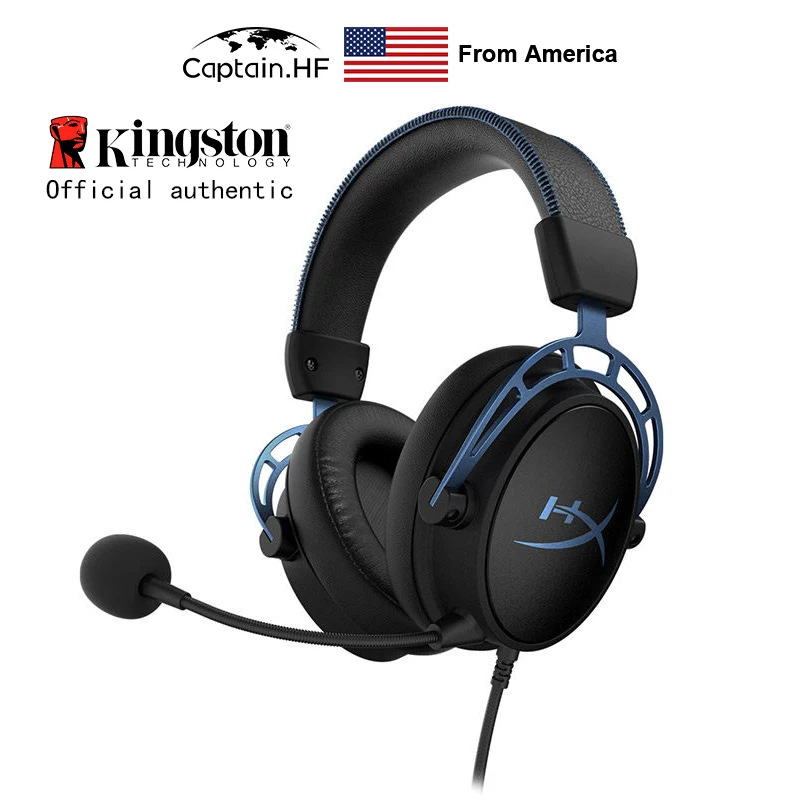 US Captain Игровая Гарнитура Hyper X Cloud Alpha S Профессиональные Наушники для ПК Ноутбука
