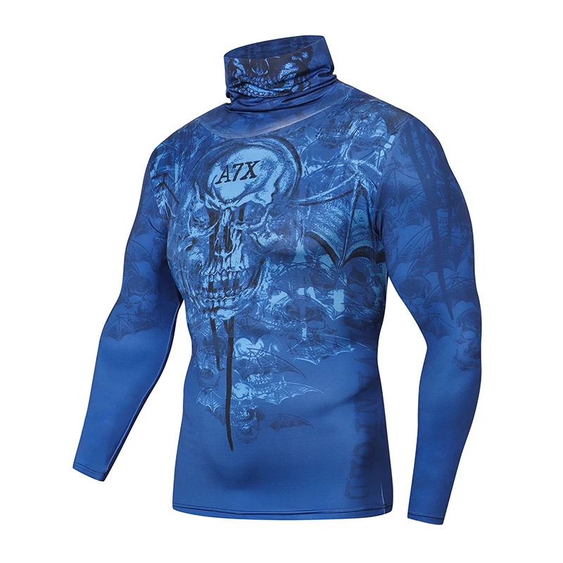 Новая быстросохнущая футболка для бега компрессионный Топ с длинным рукавом