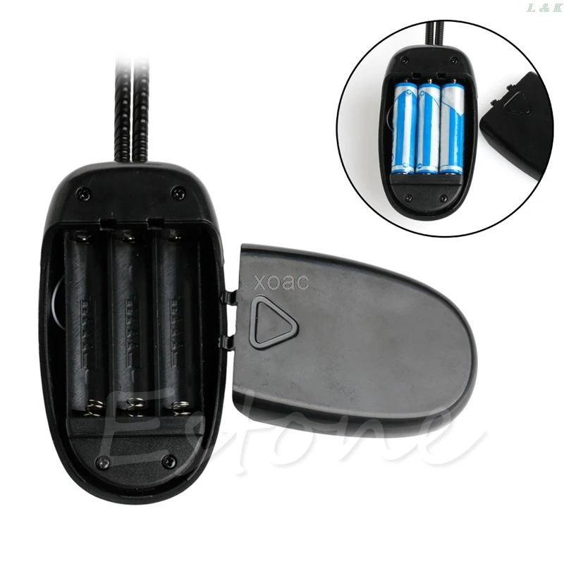 Светодиодная настольная лампа для чтения книг яркий двойной гибкий Регулируемый