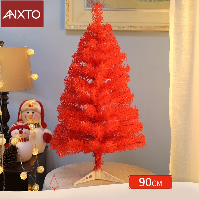 Рождественская елка 90 см черная розовая красная Мини Искусственные елочные