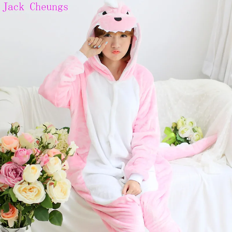 Кигуруми зеленые динозавры комбинезоны кигуруми пижамы Мультяшные Животные