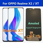 ЖК-дисплей Amoled x2 6,4 дюйма для OPPO Realme XT RMX1921, ЖК-дисплей для Oppo Realme X2 RMX1991, ЖК-дисплей