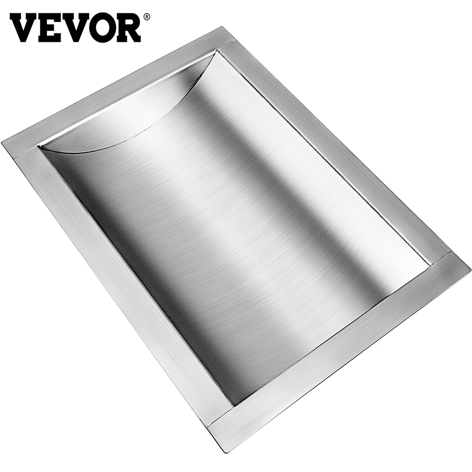 

VEVOR Drop-In Deal Tray Multi-Size Brushed Finish Stainless Steel Anti-staining Safety Banks Convenience Stores Commercial Use