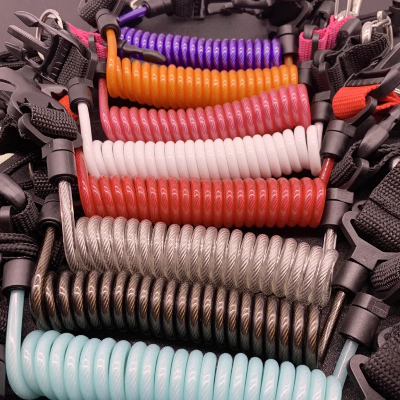 Спиральная пружинная спираль для дайвинга с защитой от потери подводного