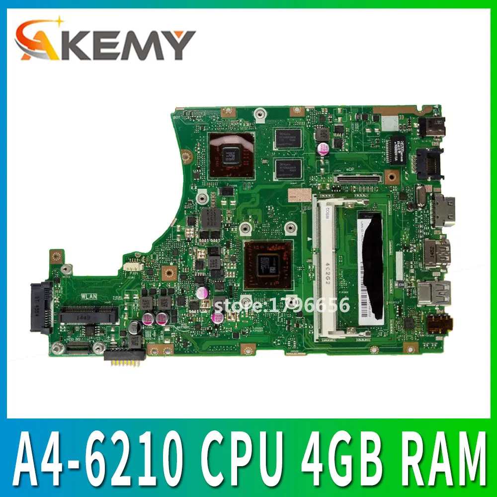 

X455WE материнская плата A4-6210 процессор 4 Гб RAM для ASUS X455W X455WE материнская плата для ноутбука X455WE материнская плата X455WE материнская плата Тест 100%...