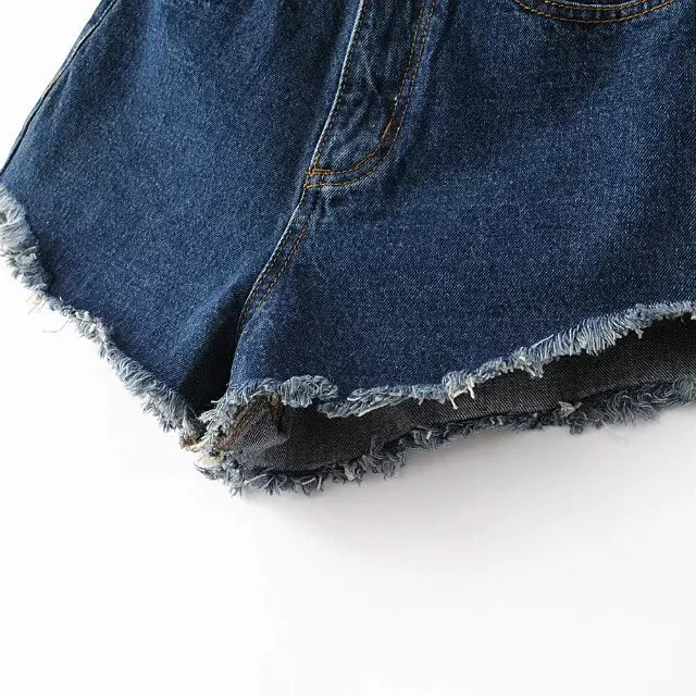 Front Mini Short Feminino Back Long Woolen High Waist Denim Sexy Shorts Jeans Women's 4 Colors Plus Size Street Style | Женская