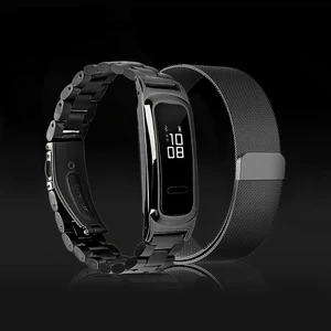 watch band stainless steel straps for honor band 4 running band 5 sport wristband strap for huawei band 3e band 4e accesso free global shipping