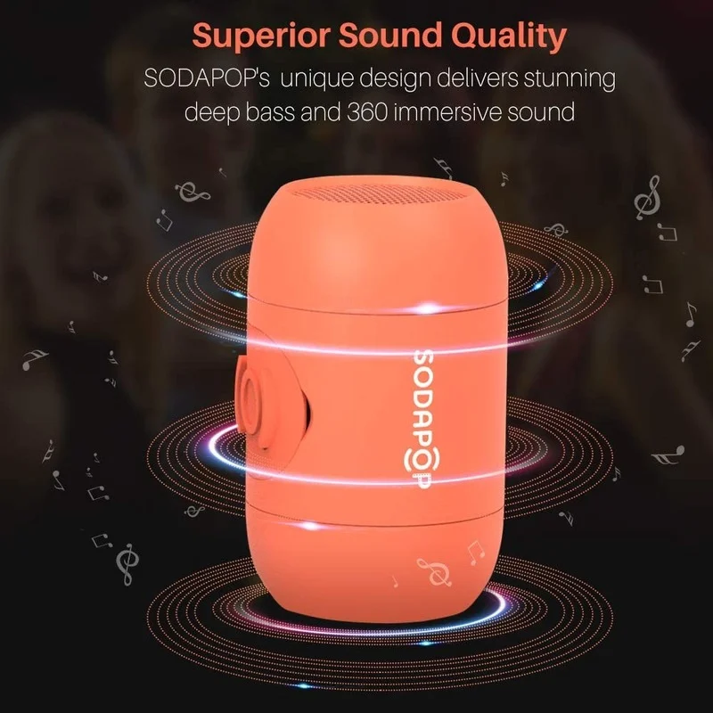 

2021 SODAPOP Bluetooth Speaker Portable Wireless Bass Subwoofer Boombox Speakers Woofer Hifi Louderspeaker AUX Music Box