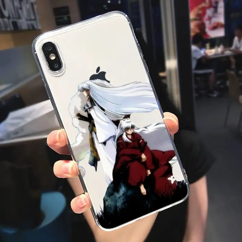 

Inuyasha Anime high quality Phone Case Transparent soft For iphone 5 5s 5c se 6 6s 7 8 11 12 plus mini x xs xr pro max