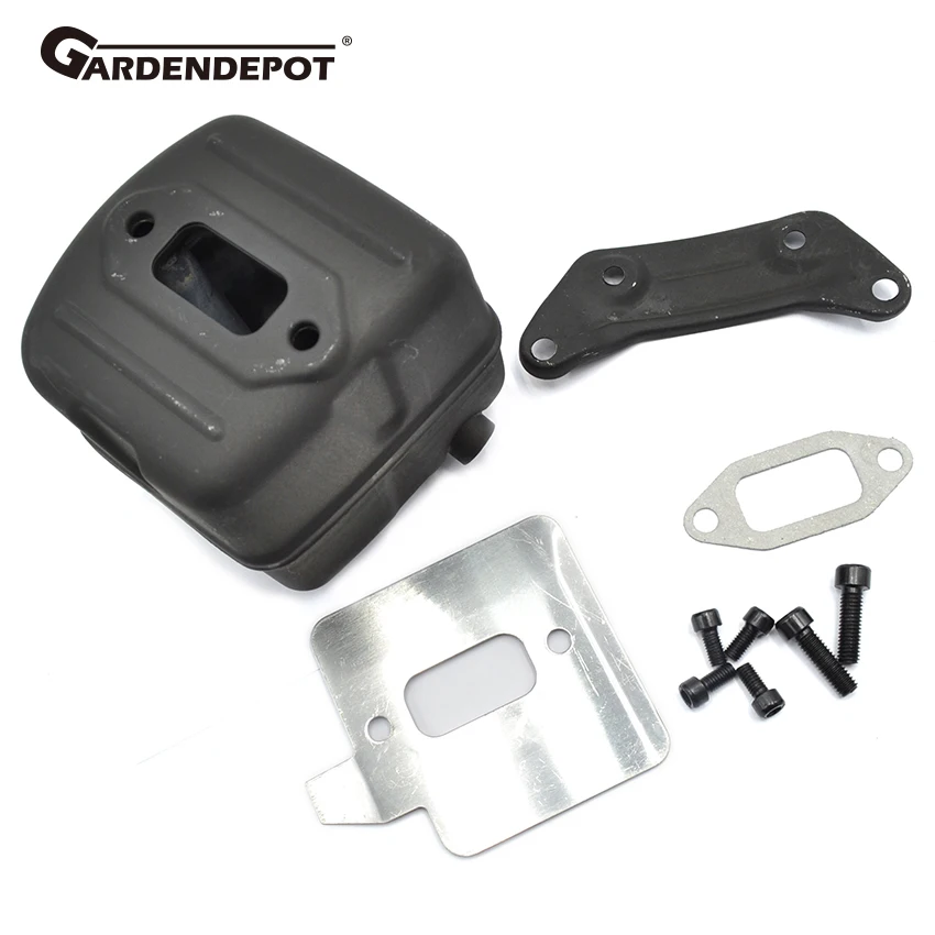 

PARTSPIUS Exhaust Muffler Bracket Gasket & Bolts Fits Husqvarna 385 390 372 371 365 362 Chainsaw 03 76 53-01 Replacement Parts