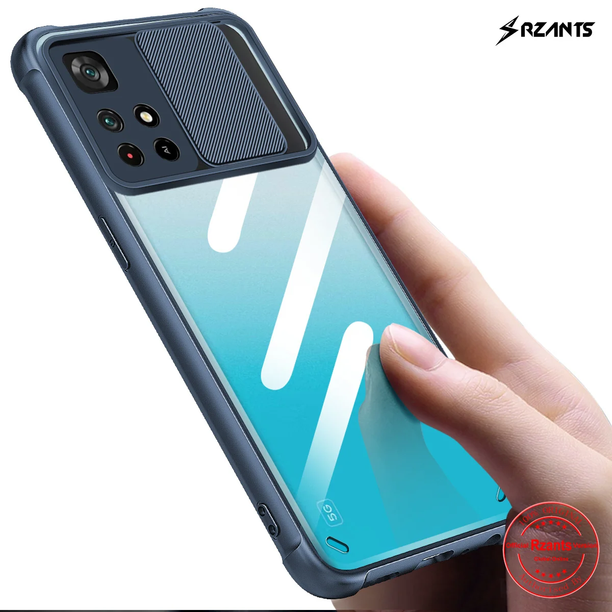 

Rzants For Xiaomi POCO M4 PRO 5G Case [Lens Protection] Slim Crystal Clear Cover Soft Casing