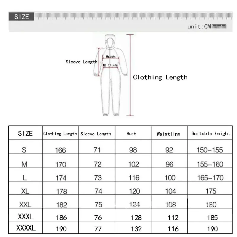 

Anti-static Coveralls Clean Clothes Hood Cleanroom Garments Clean food Dust-proof Paint Work Clothing Unisex Protective Overalls