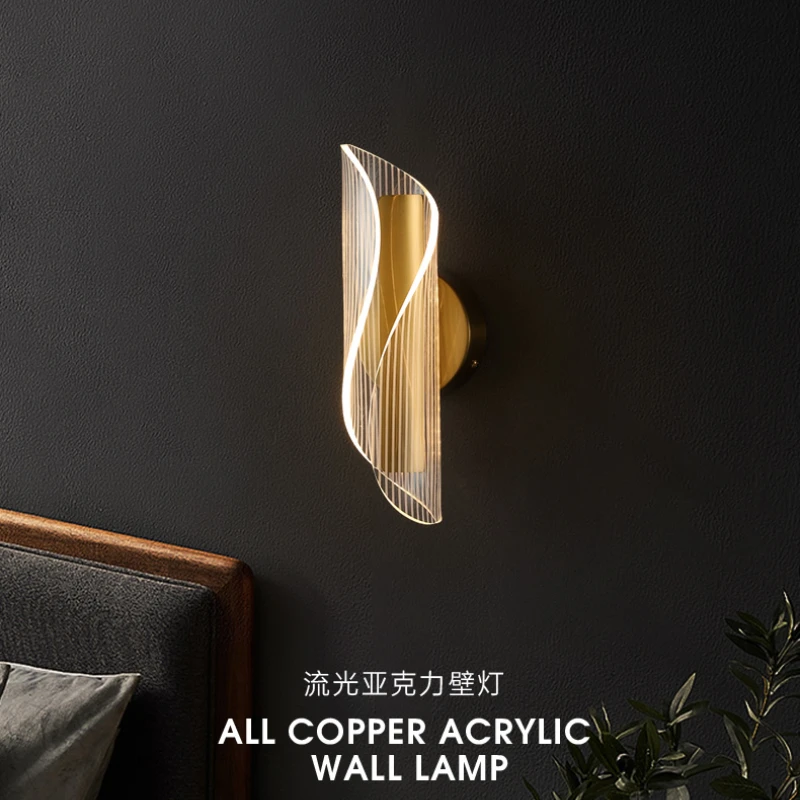 

Modern Led Wall Lights For Living Room Bedroom Bedside Wall Lamp Foyer entrance corridor Gold sconce lamp