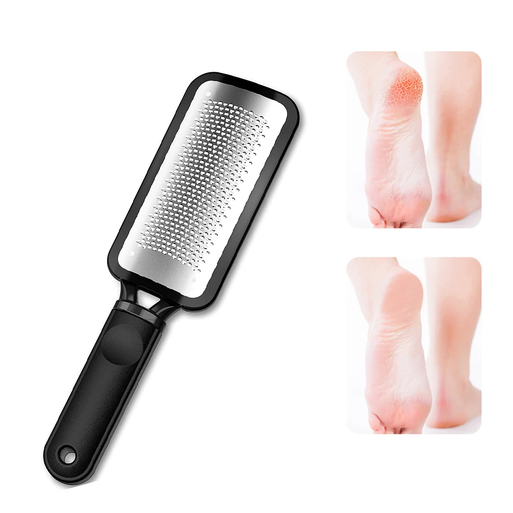 

Stainless Steel Foot File Callus Dead Skin Remover Rasp Scraper Foot Scrubber Rasp Callus Remover Double-sided Pedicure Tool