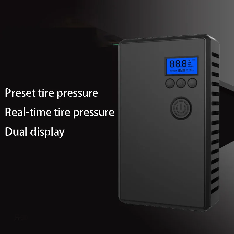 Barato Bomba De Inflado Portátil Para Coche, Compresor De Aire Digital Inteligente Con Detección De Presión De Neumáticos Para Coche, Bicicleta Y Motocicleta