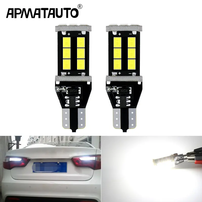 

2 шт. T15 светодиодный 921 W16W светодиодный лампы резервные фары заднего хода автомобиля для kia rio sportage k2 k3 k4 k5 cerato sorento soul