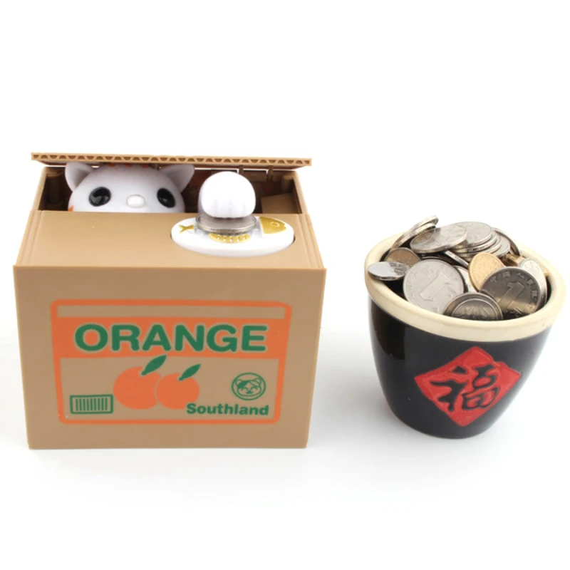 Кота банк денег панда вор деньги Коробки игрушка Копилка Детская копилка
