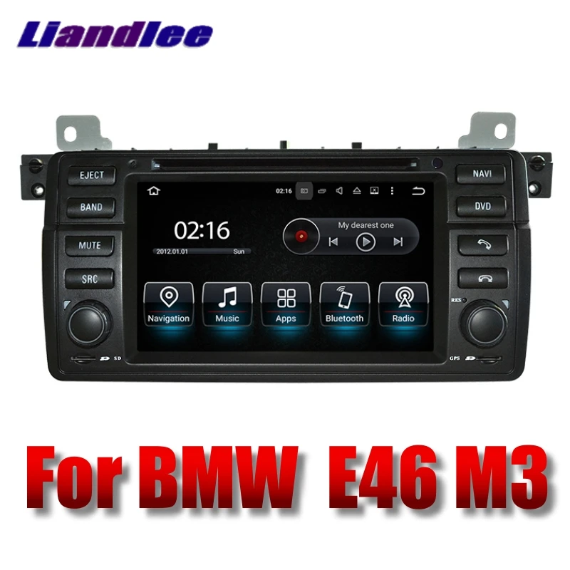 Liandlee автомобильный мультимедийный плеер NAVI для BMW 3 серии E46 M3 1997 ~ 2006 с DVD BT