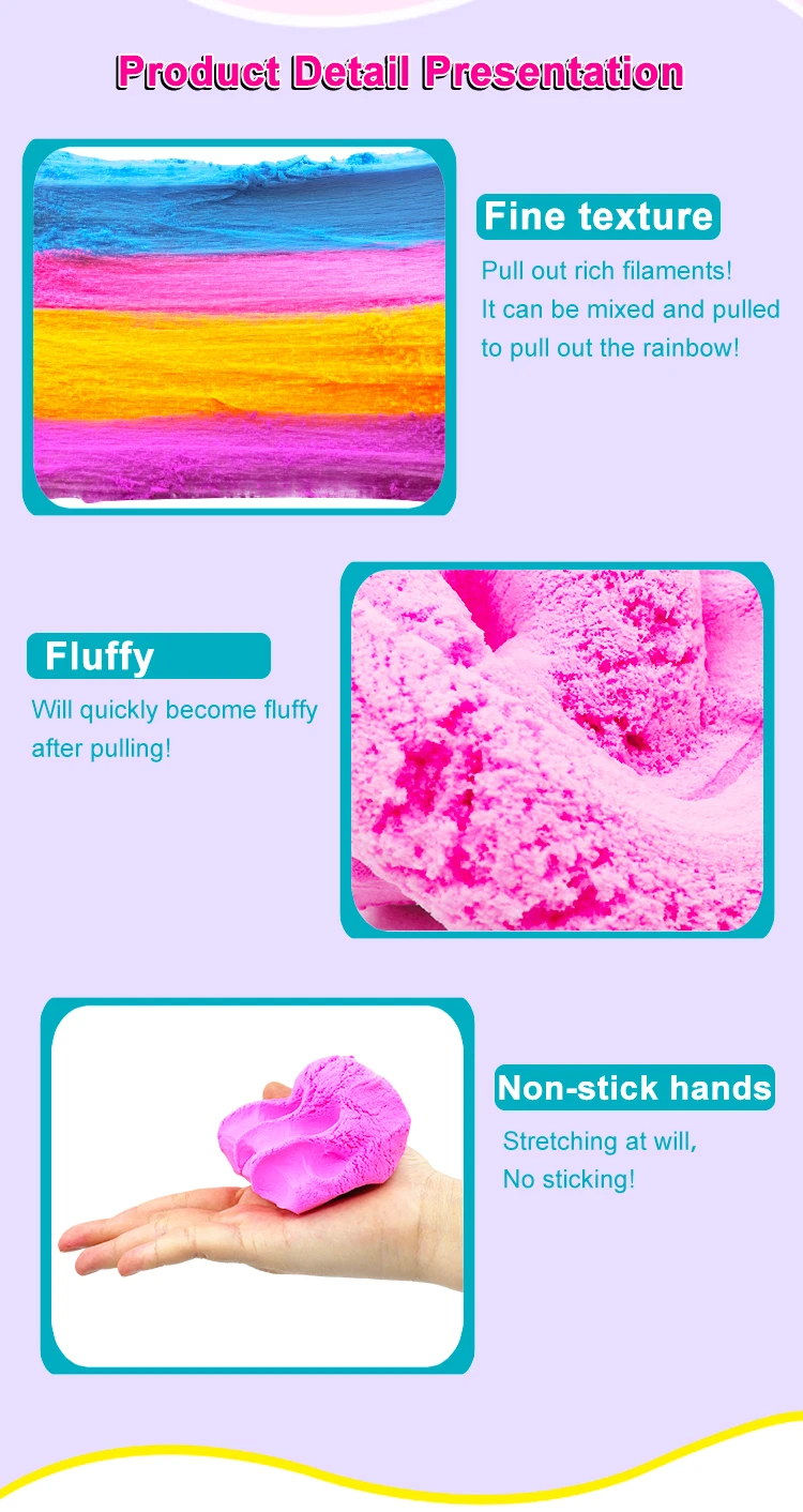 

Slime Fluffy Foam Modeling Clay Educational DIY Slime Candy Stretch Cotton Plasticine Toys For Children Borax Free 30g mud