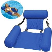 pvc summer inflatable foldable floating row swimming pool water hammock air mattresses beach water sports lounger chair bed