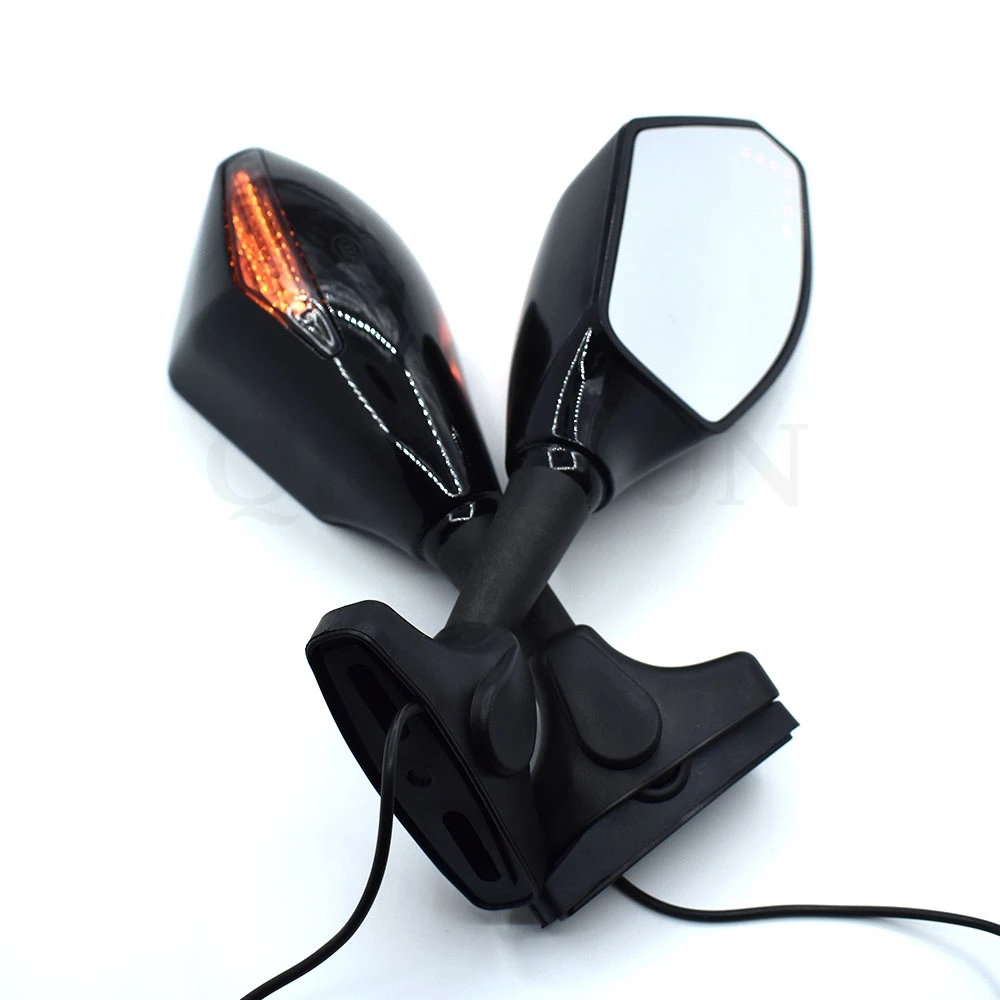 Универсальный мотоцикл заднего вида боковое Крыло зеркала w/Светодиодный