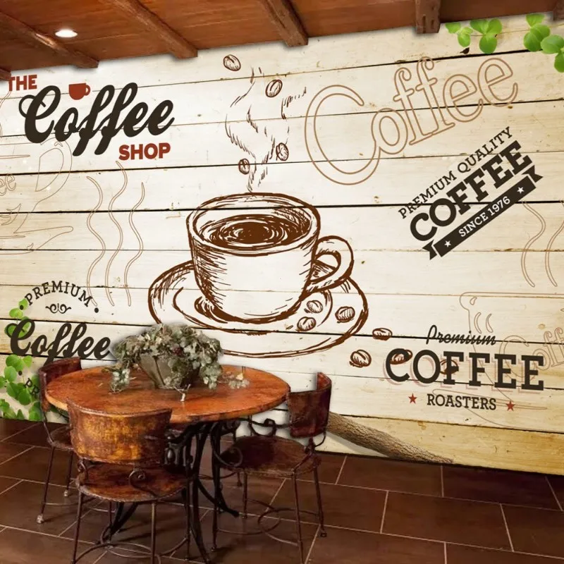 

Dropship Custom Restaurant Wallpaper Theme Cafe Restaurant Wall Painting Nordic Wallpaper Wallpapers For Bed Room Papier Peint
