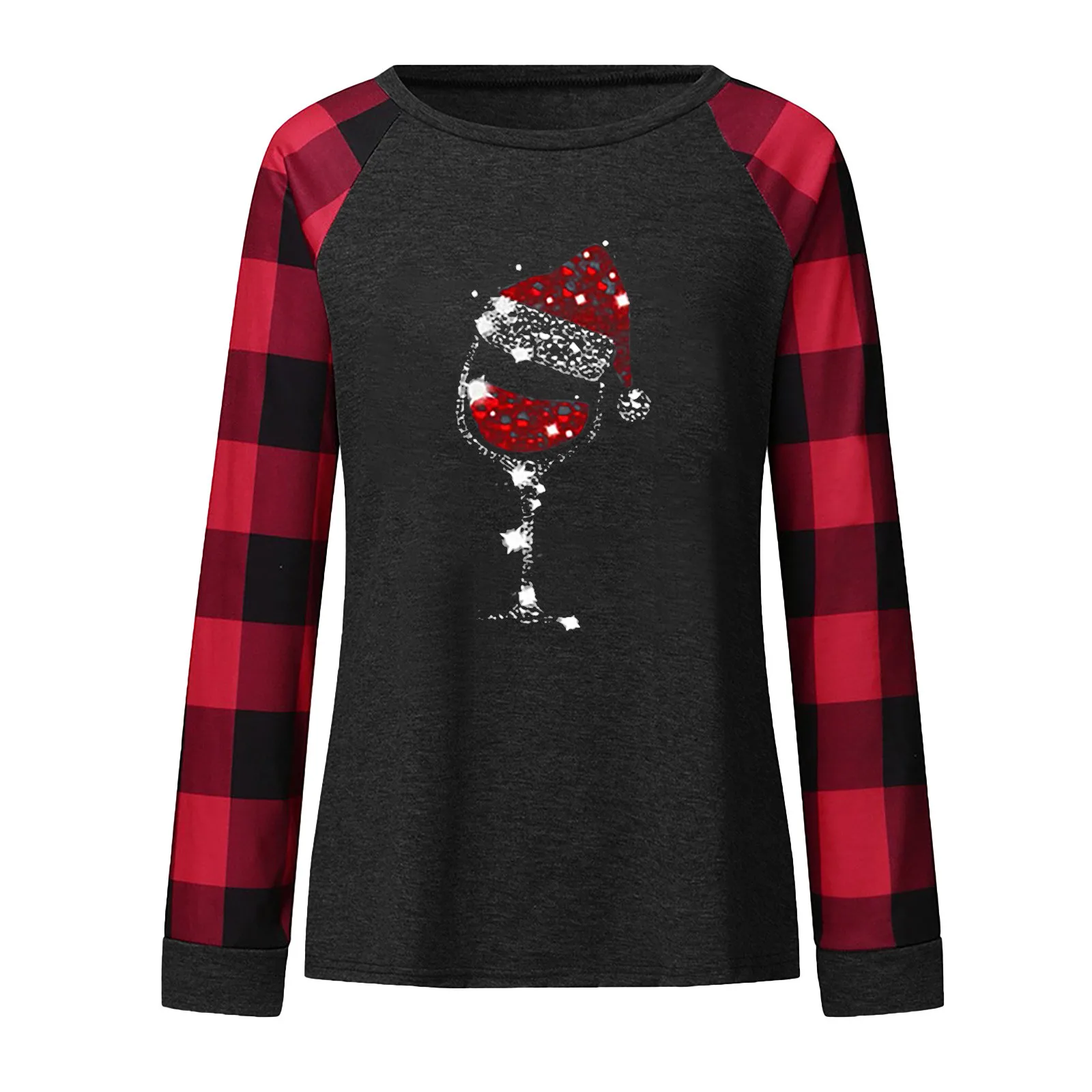Женская футболка в клетку с длинным рукавом | одежда