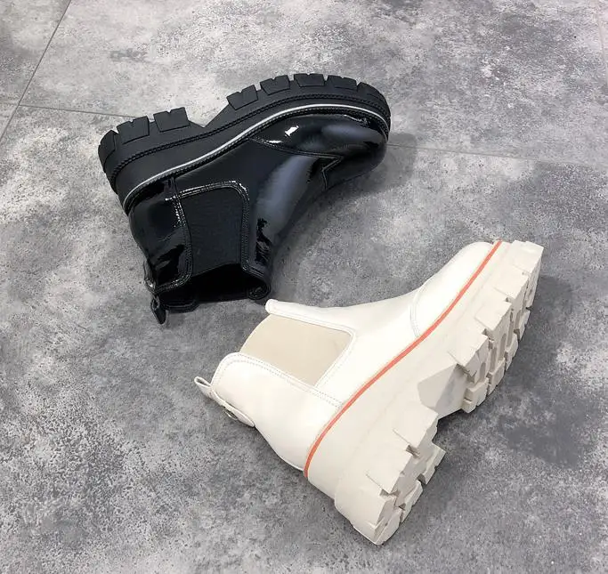 Высококачественные полуботинки из лакированной кожи маленькая обувь в стиле