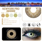 Модная суперцветная Крышка для контактных линз NEWYORK с глубокими цветными глазами