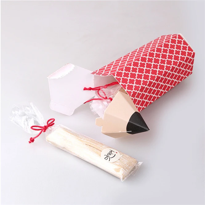 

50PCS DIY Pencil Gift box Back to School Gifts Decor Baby Shower Candy Box Birthday Party Decor kid child lovely
