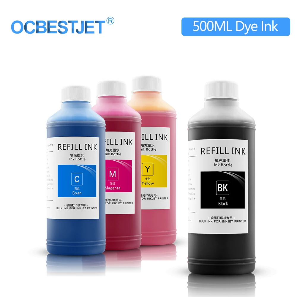

500ML Bulk Refill Dye Ink Kit For HP 178 364 564 655 711 932 933 950 951 952 953 954 955 962 963 964 965 970 971 Inkjet Printer