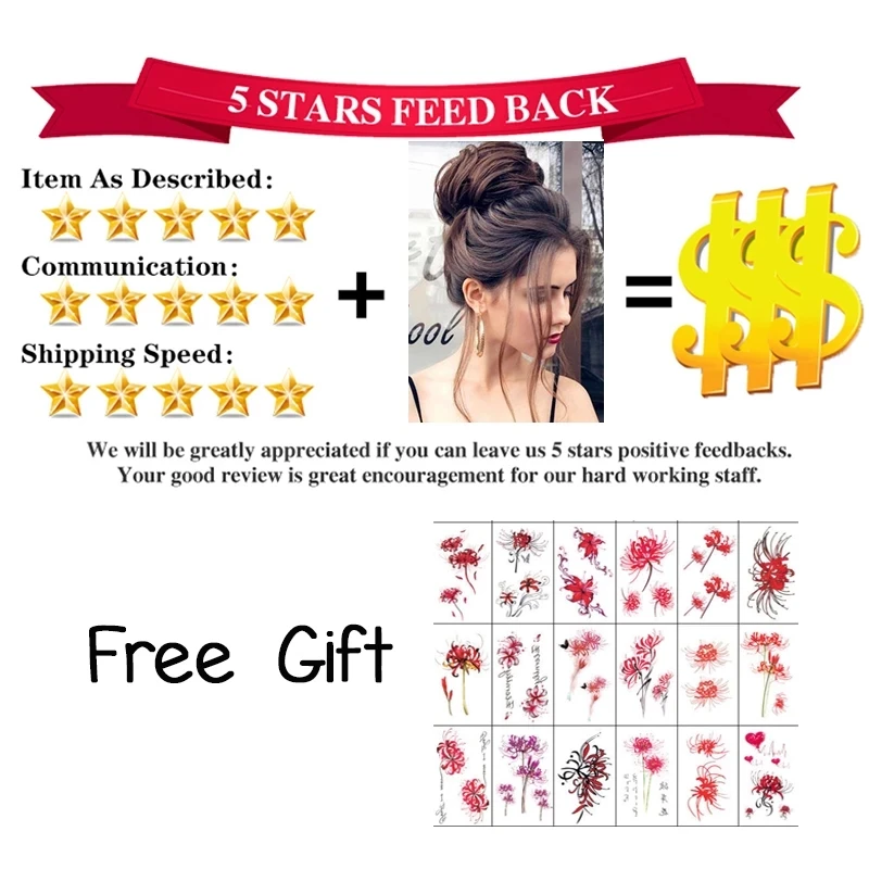 

LUPU Messy Scrunchies Chignon Synthetic Hair Bun With Elastic Bands Natural False Fake Hair Hairpieces For Women Black Brown Red