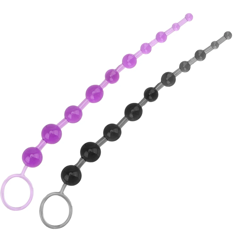 Анальная пробка IKOKY с бусинами интимные товары эротические игрушки секс-игрушки