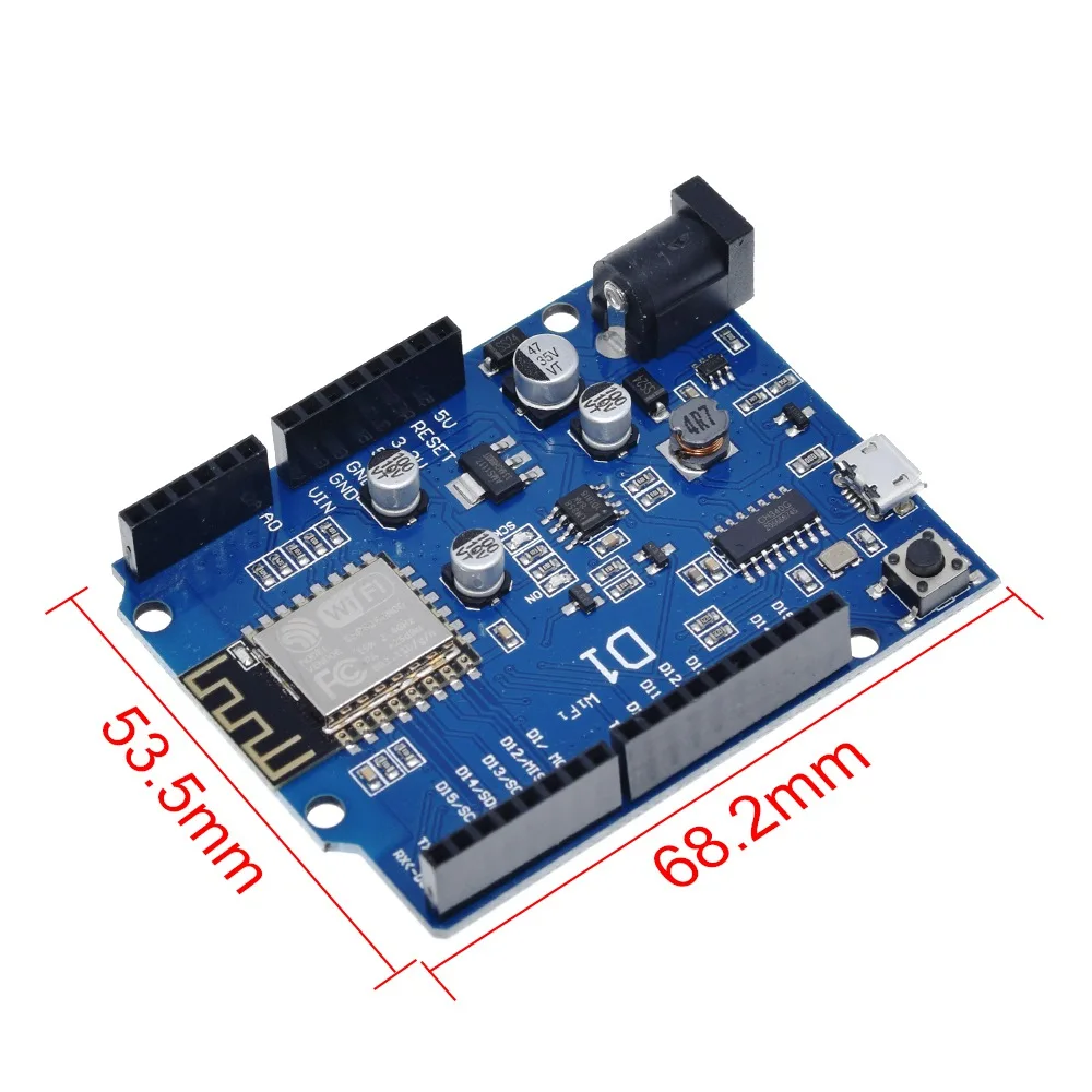 

ESP-12E WeMos D1 UNO R3 CH340 CH340G WiFi макетная плата на основе ESP8266, щит, Умная Электронная Печатная плата для Arduino совместимый с IDE