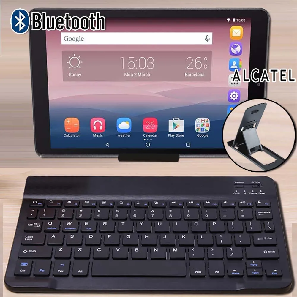Беспроводная Bluetooth клавиатура для планшета Alcatel 1T 10/3T 10/A3 10/Plus 10/OneTouch Pixi 3