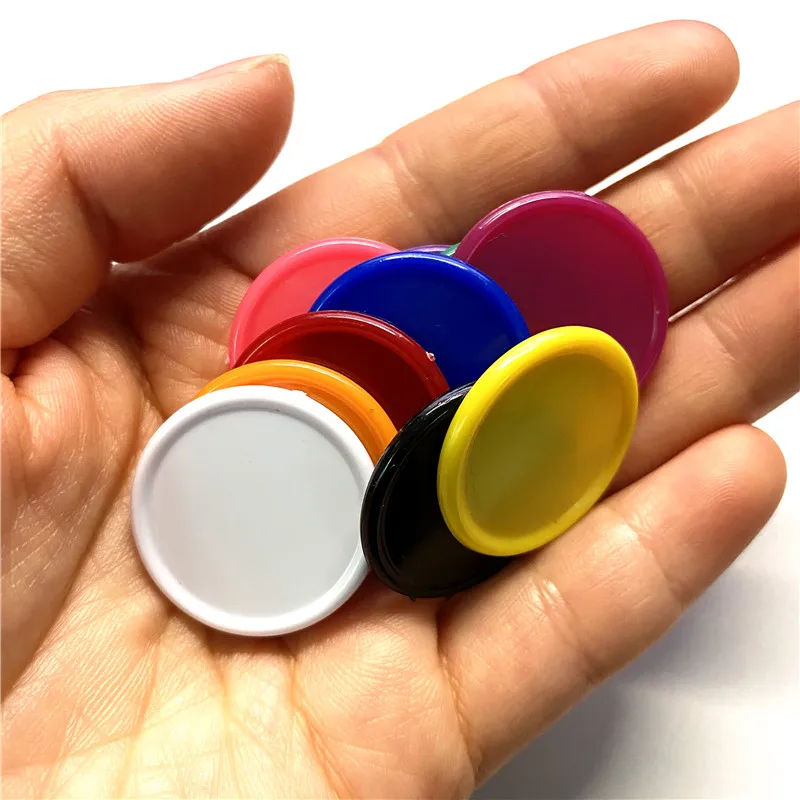 100 шт./компл. 25 мм цветные пластиковые фишки наградные монеты без номинала монета