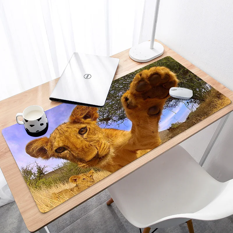 

Gaming Mouse Mat Large Mause Pad Mat 900x300x3mm Lion Pattern Customized