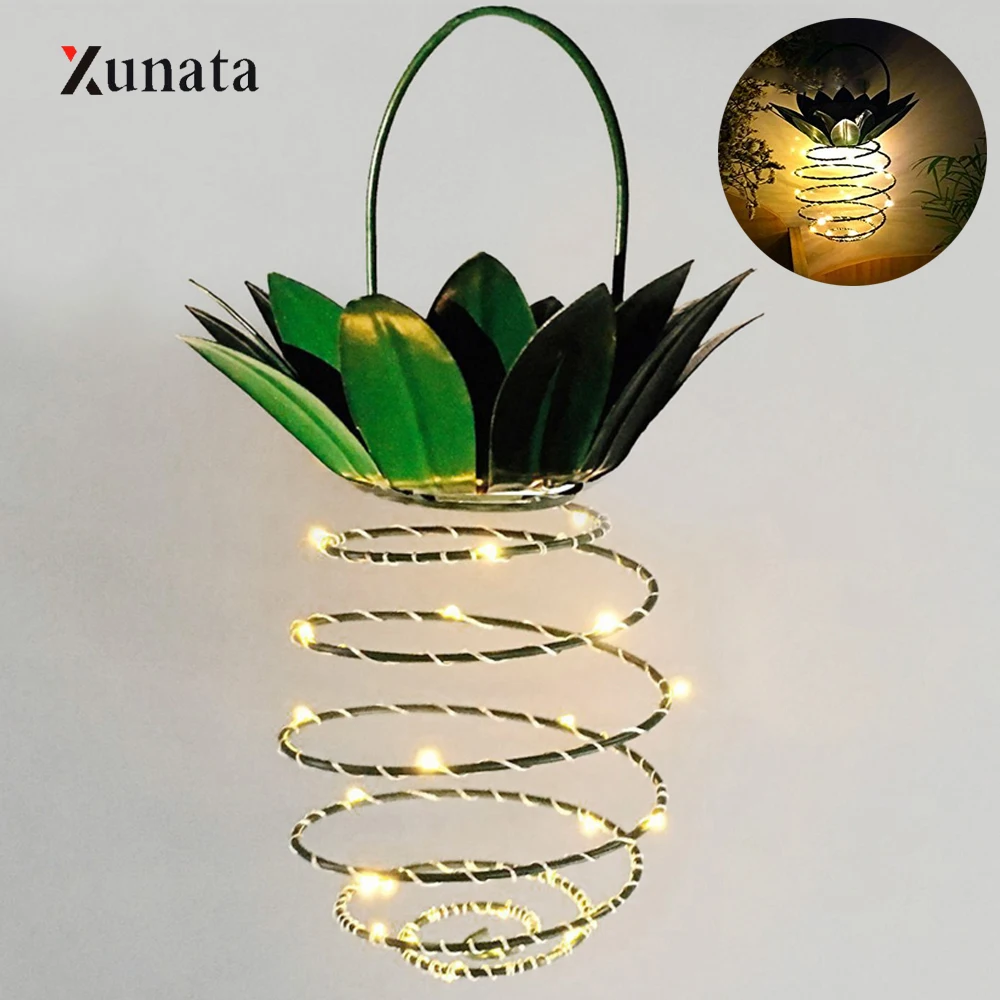 Садовый Ананасовый Ночной светильник с солнечной батареей 24 светодиодный s