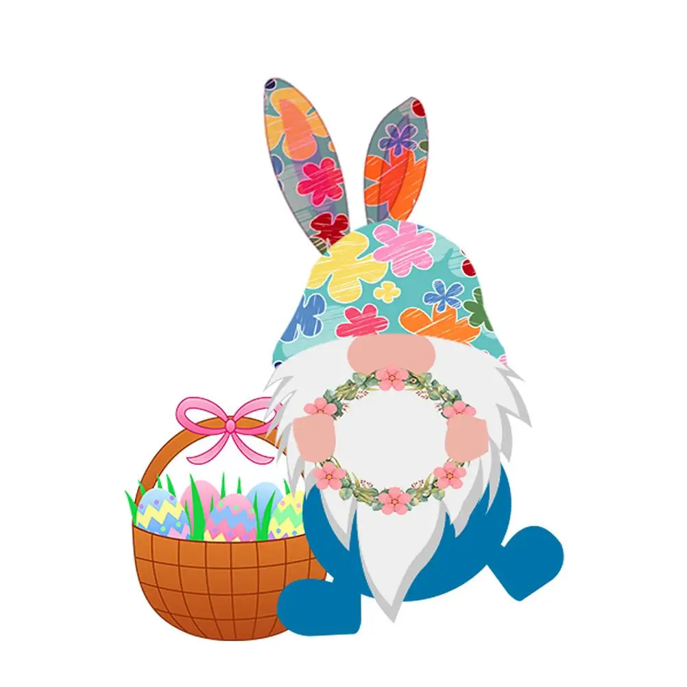 

Easter Wall Decorations Happy Easter Printed Sign Garden Hangtag Home Decor Pendant for Party Craft Fesitval Ornaments